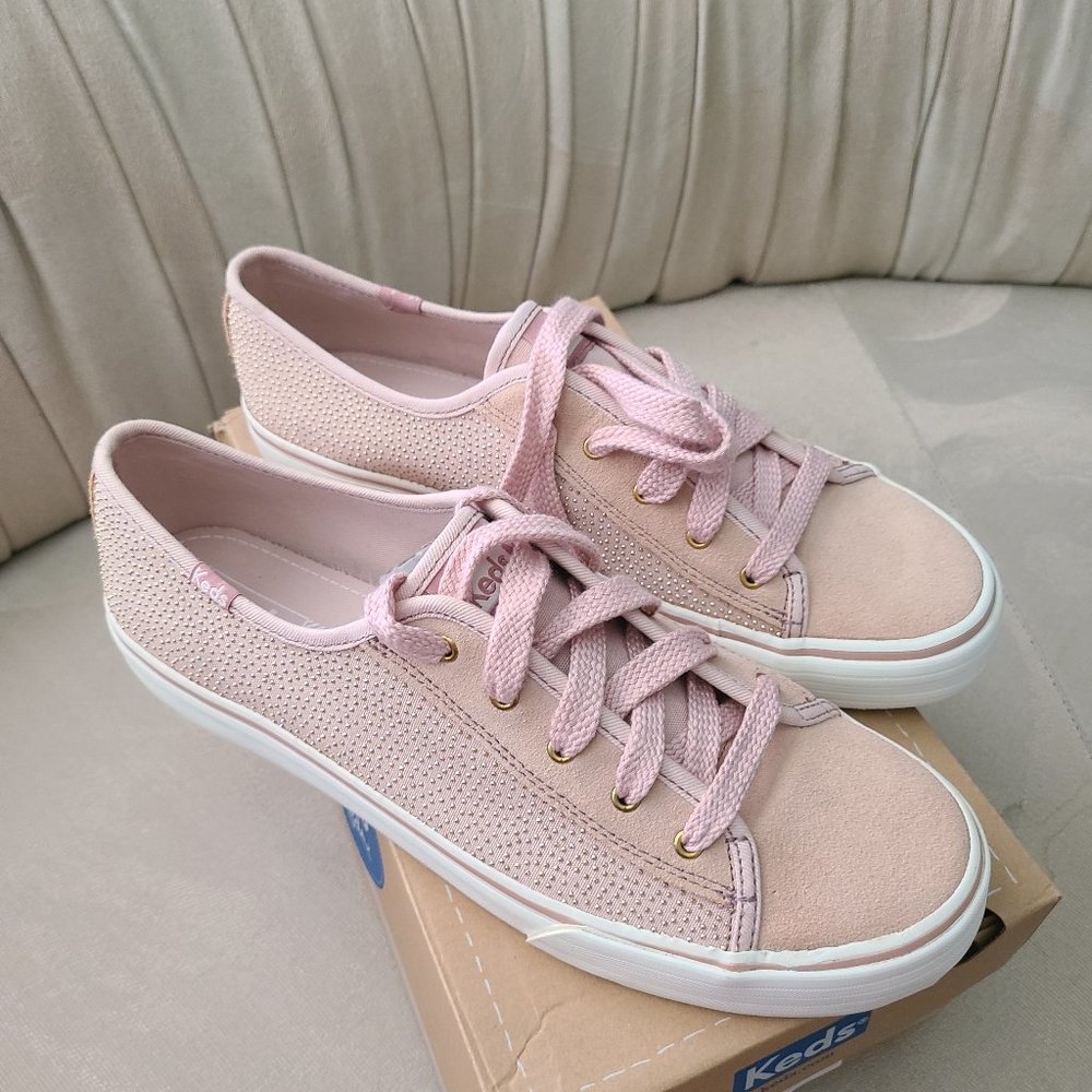 Keds NEW blush sparkle sneaker